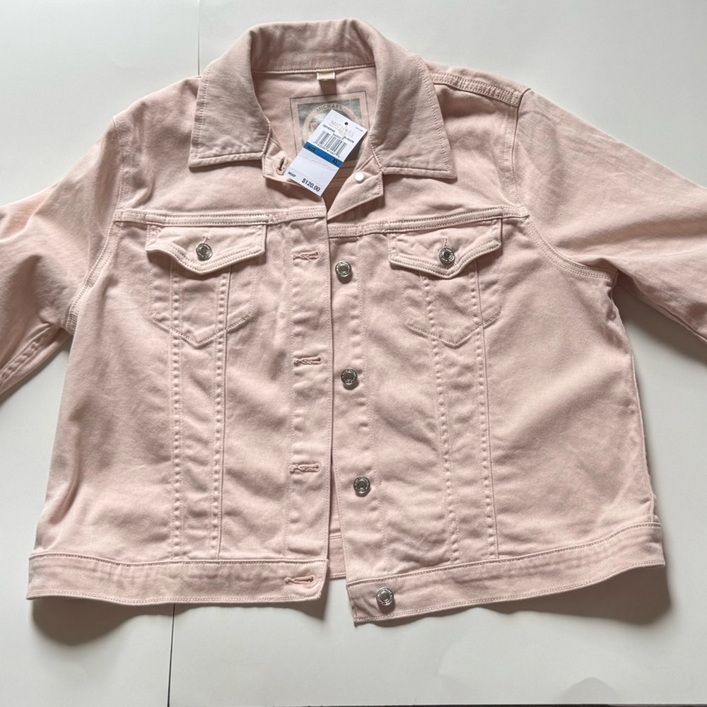 MICHAEL Michael Kors Light Pink Denim Jacket